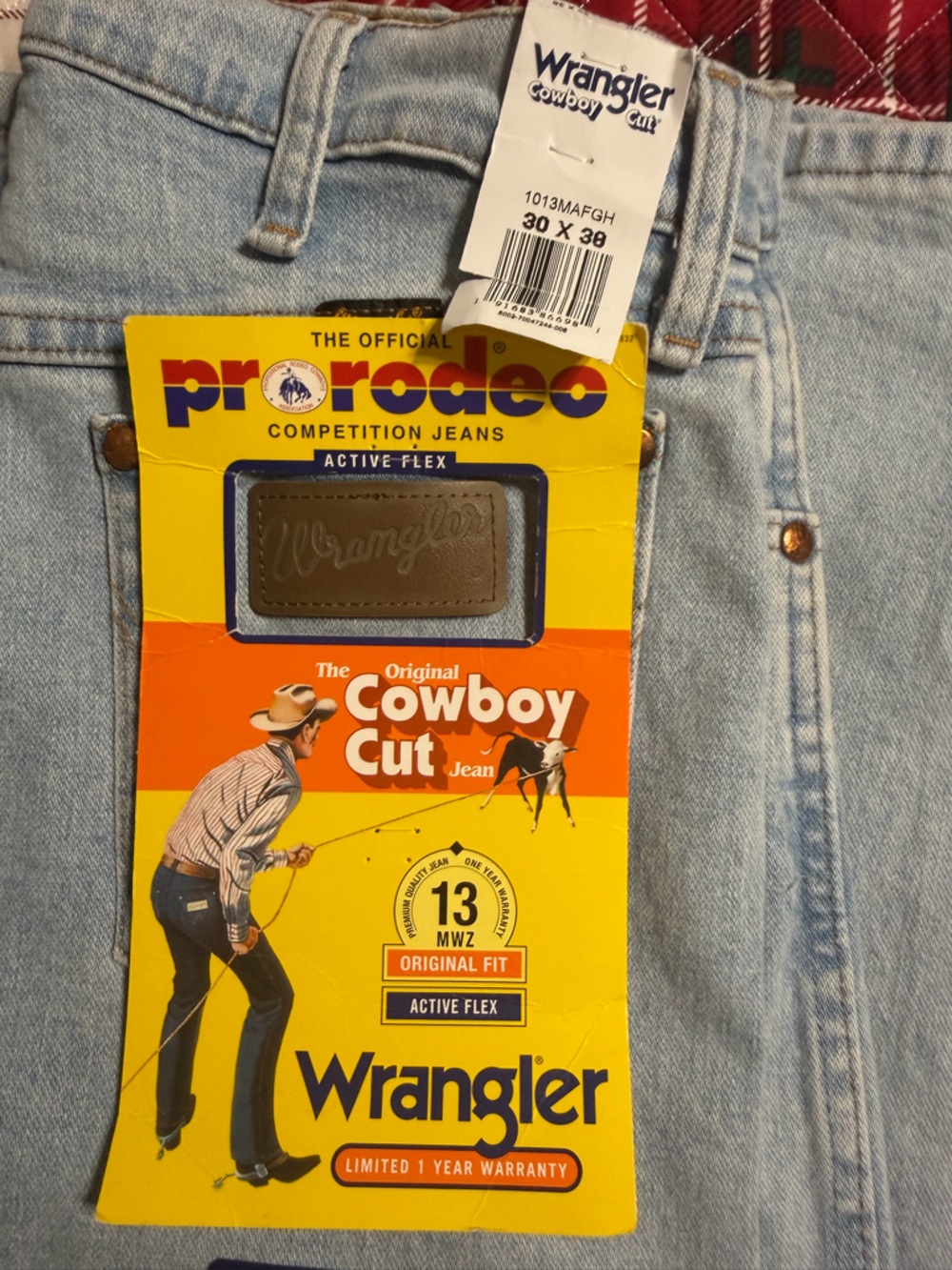 Wrangler Light Blue Relaxed Fit Cowboy Cut Jeans
